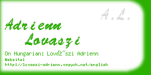 adrienn lovaszi business card